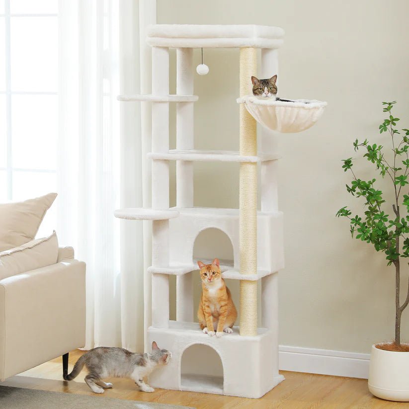 Snow Flake - 170cm Cat Tree Tower Condo - House Of Pets Delight (HOPD)