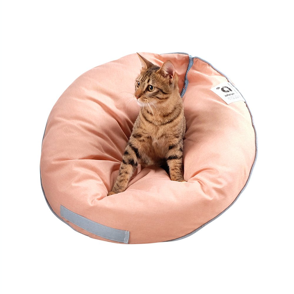 Snuggler Pet Nook – Playful Peach - House Of Pets Delight (HOPD)