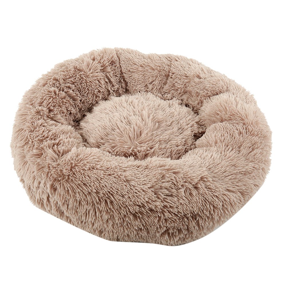 Soothing Calming Donut Pet Bed in Brown - House Of Pets Delight (HOPD)