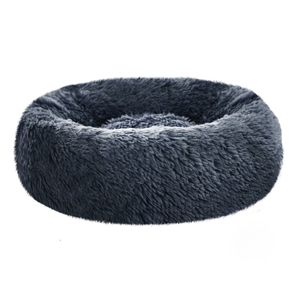 Soothing Calming Donut Pet Bed in Dark Grey - House Of Pets Delight (HOPD)