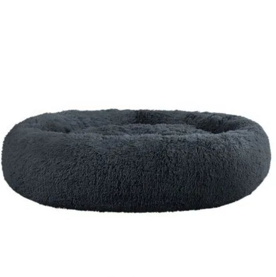 Soothing Calming Donut Pet Bed in Dark Grey - House Of Pets Delight (HOPD)