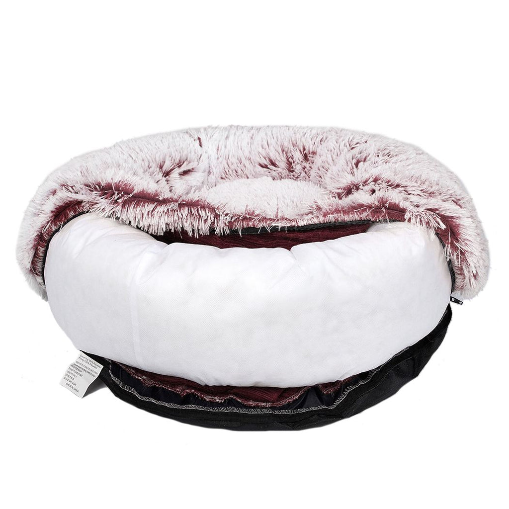 Soothing Calming Donut Pet Bed in Pink - House Of Pets Delight (HOPD)