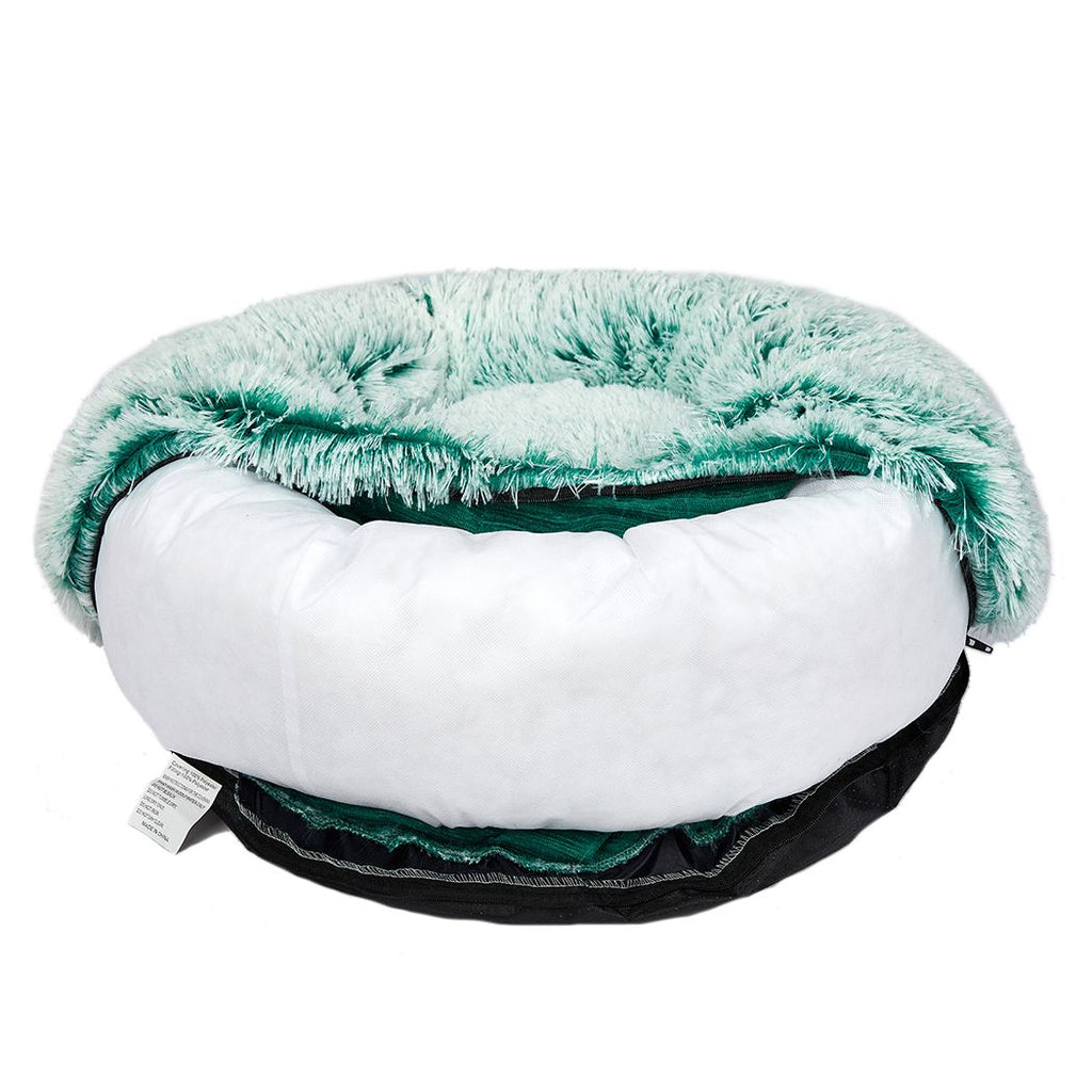 Soothing Calming Donut Pet Bed in Teal - House Of Pets Delight (HOPD)