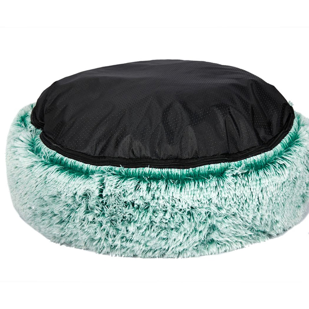 Soothing Calming Donut Pet Bed in Teal - House Of Pets Delight (HOPD)