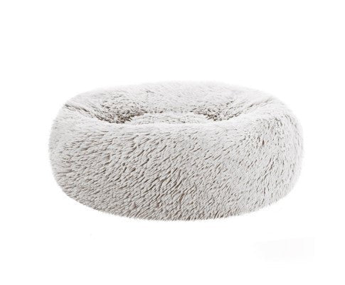 Soothing Calming Donut Pet Bed in White - House Of Pets Delight (HOPD)