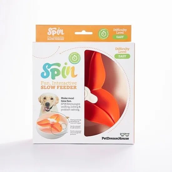 SPIN Interactive Adjustable Slow Feeder Bowl for Cats and Dogs - Flower - House Of Pets Delight (HOPD)