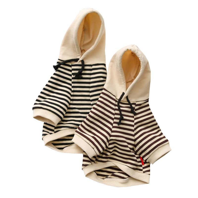 Striped Cotton Dog Hoodie - House Of Pets Delight (HOPD)