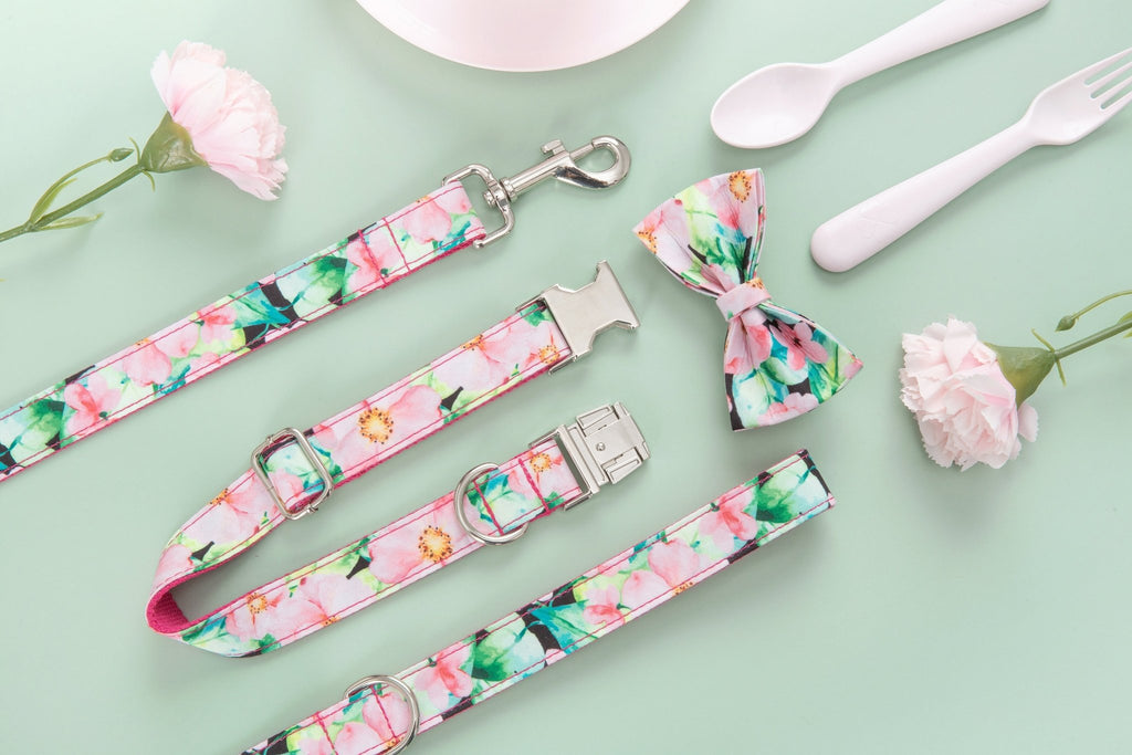 The Floral Set With Bow - House Of Pets Delight (HOPD)