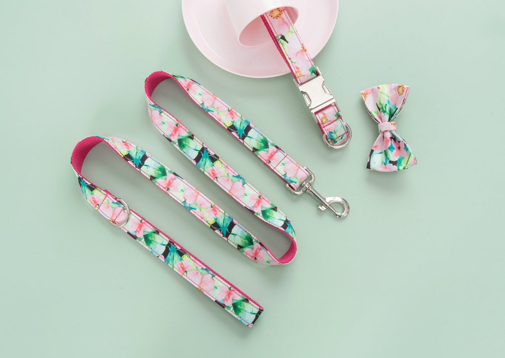 The Floral Set With Bow - House Of Pets Delight (HOPD)