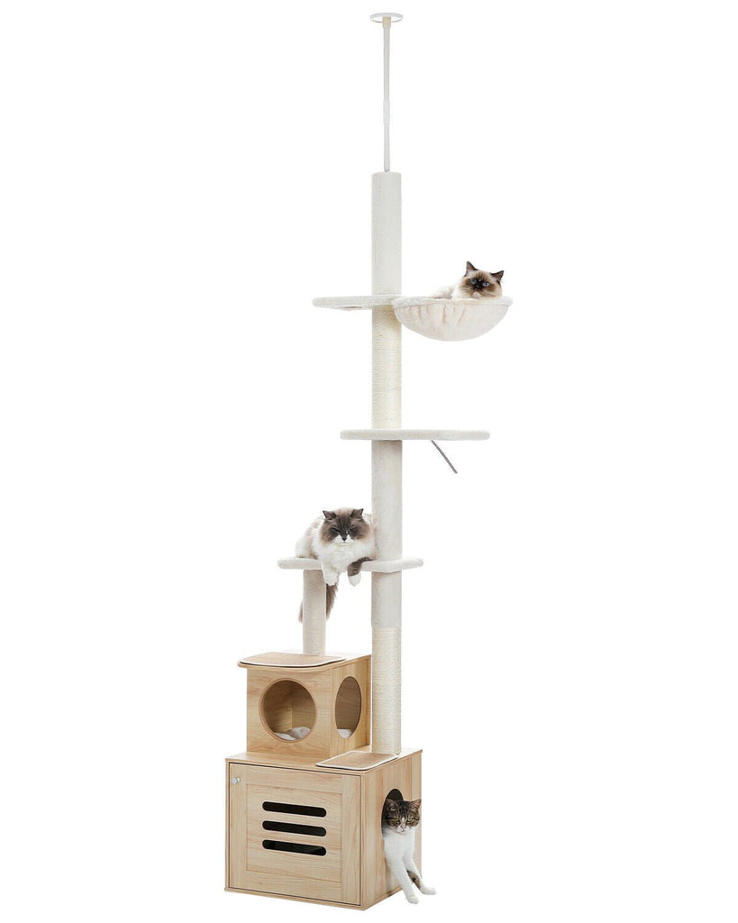 The High Ceiling Crawler - Cat Tree in Beige - House Of Pets Delight (HOPD)