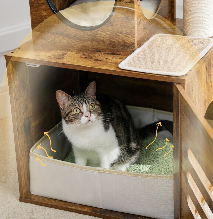 The High Ceiling Crawler - Cat Tree in Brown - House Of Pets Delight (HOPD)