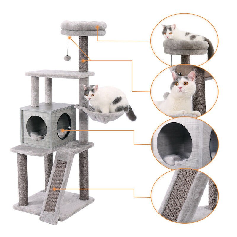 The Modern Tower House Cats Condo - House Of Pets Delight (HOPD)