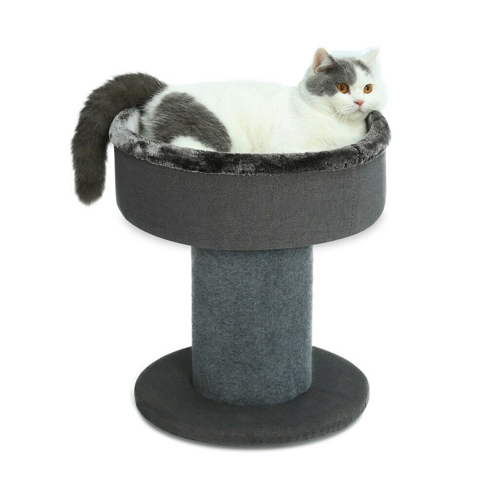 The Perch Cat Bed in Dark Grey - House Of Pets Delight (HOPD)