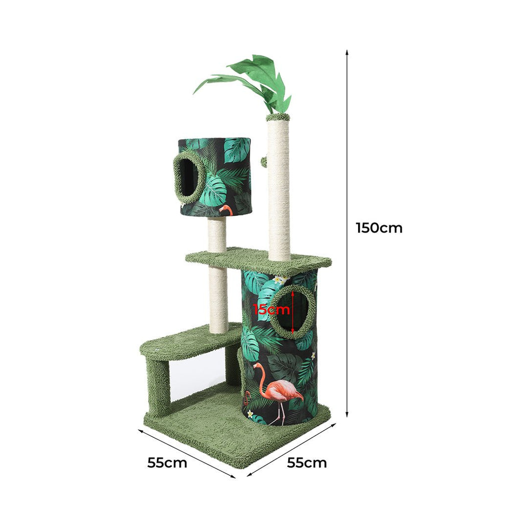 The Tropical Cat Tower Condo - House Of Pets Delight (HOPD)