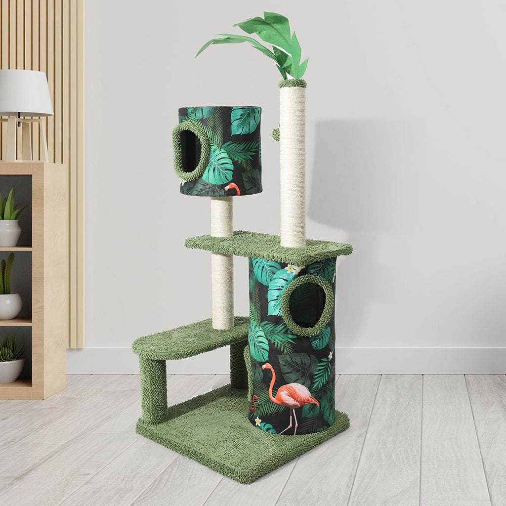 The Tropical Cat Tower Condo - House Of Pets Delight (HOPD)