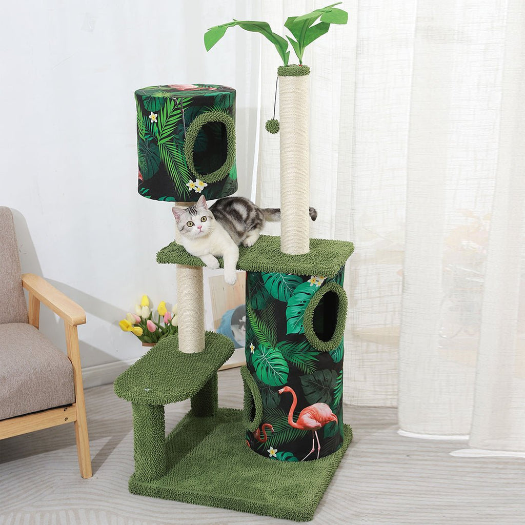 The Tropical Cat Tower Condo - House Of Pets Delight (HOPD)