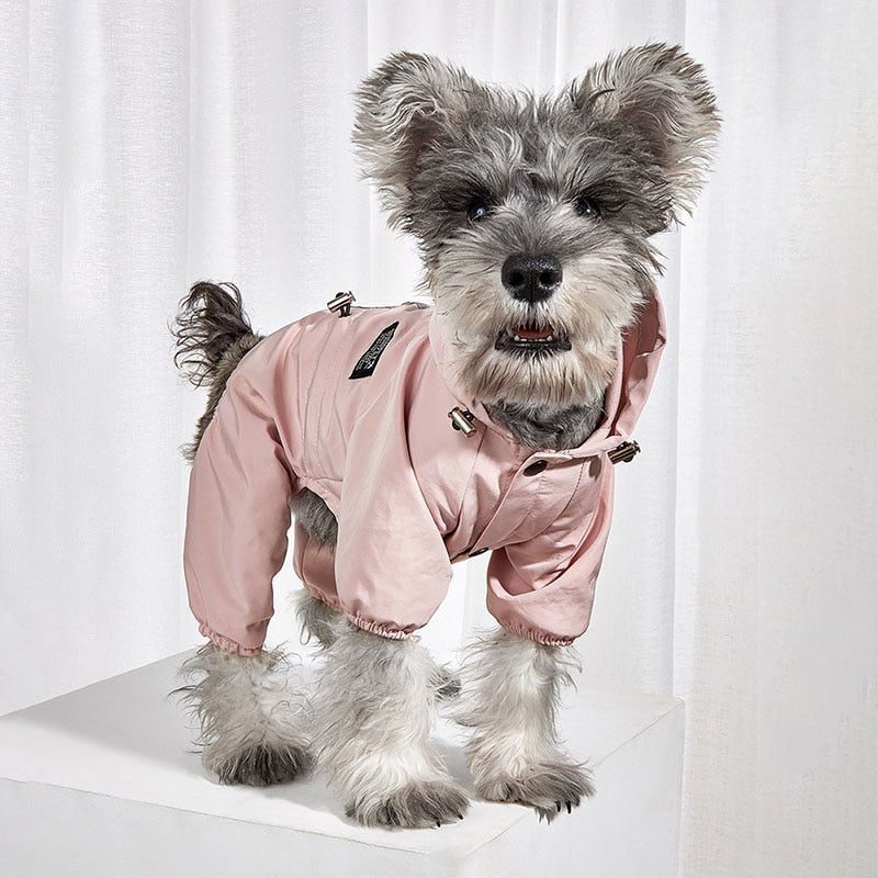 The Waterproof Reflective Dog Raincoat - Dusty Blue - House Of Pets Delight (HOPD)