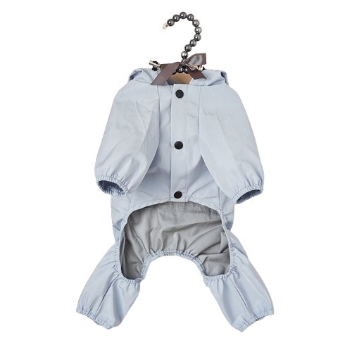 The Waterproof Reflective Dog Raincoat - Dusty Blue - House Of Pets Delight (HOPD)