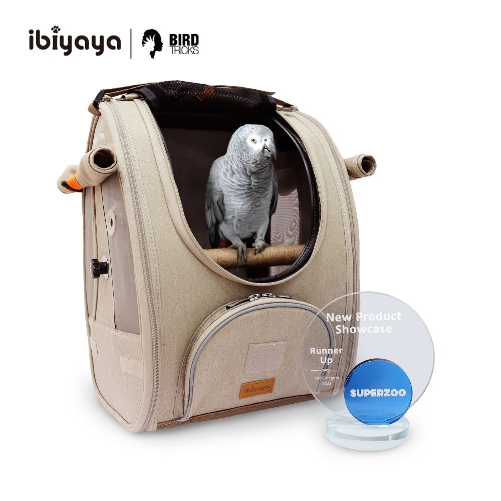 TrackPack for Birds, Patented Bird Carrier Backpack with Perch, Airline Approved Cage Bag - House Of Pets Delight (HOPD)