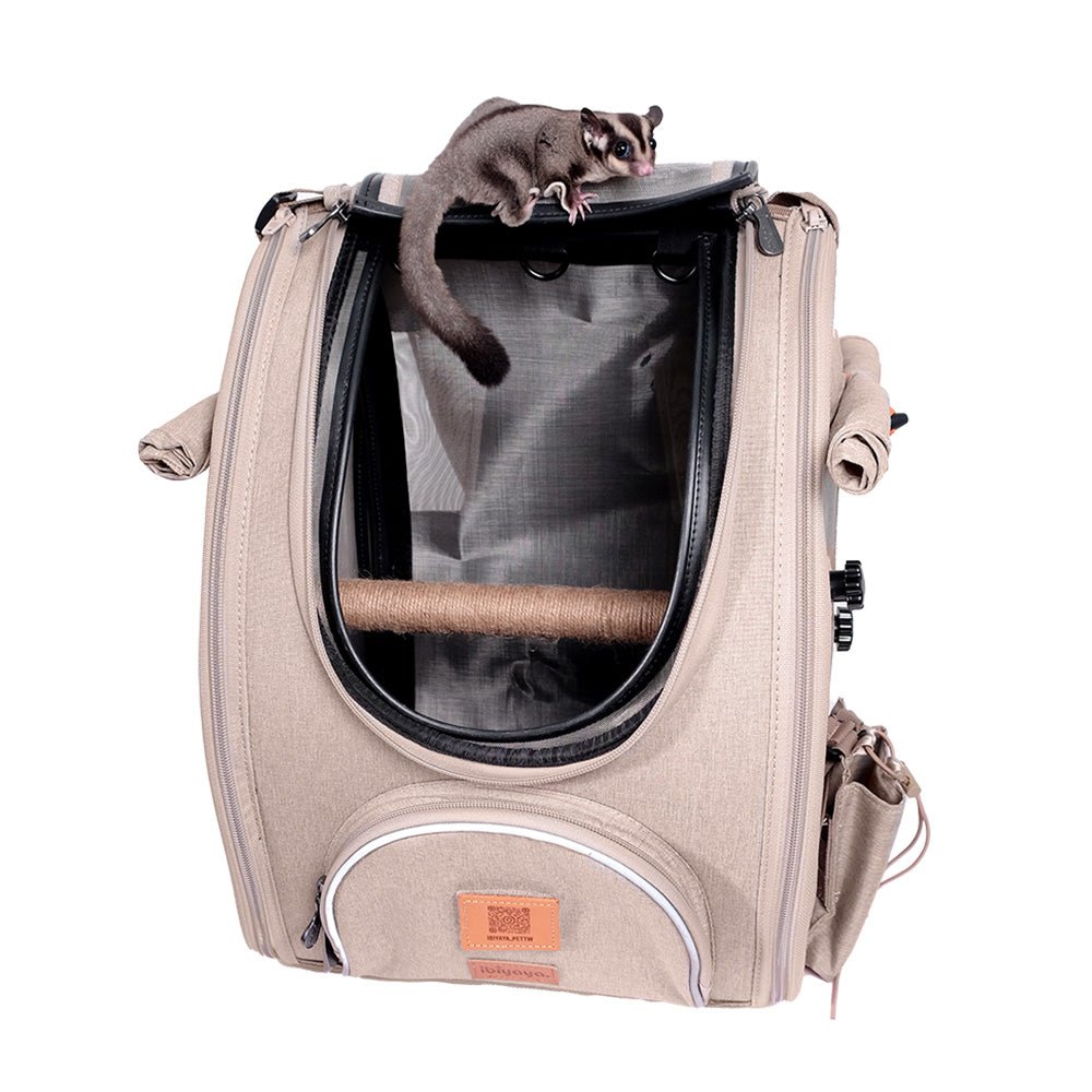 TrackPack for Birds, Patented Bird Carrier Backpack with Perch, Airline Approved Cage Bag - House Of Pets Delight (HOPD)