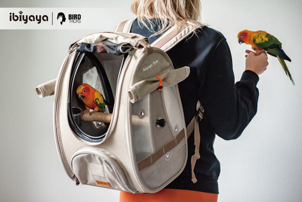 TrackPack for Birds, Patented Bird Carrier Backpack with Perch, Airline Approved Cage Bag - House Of Pets Delight (HOPD)