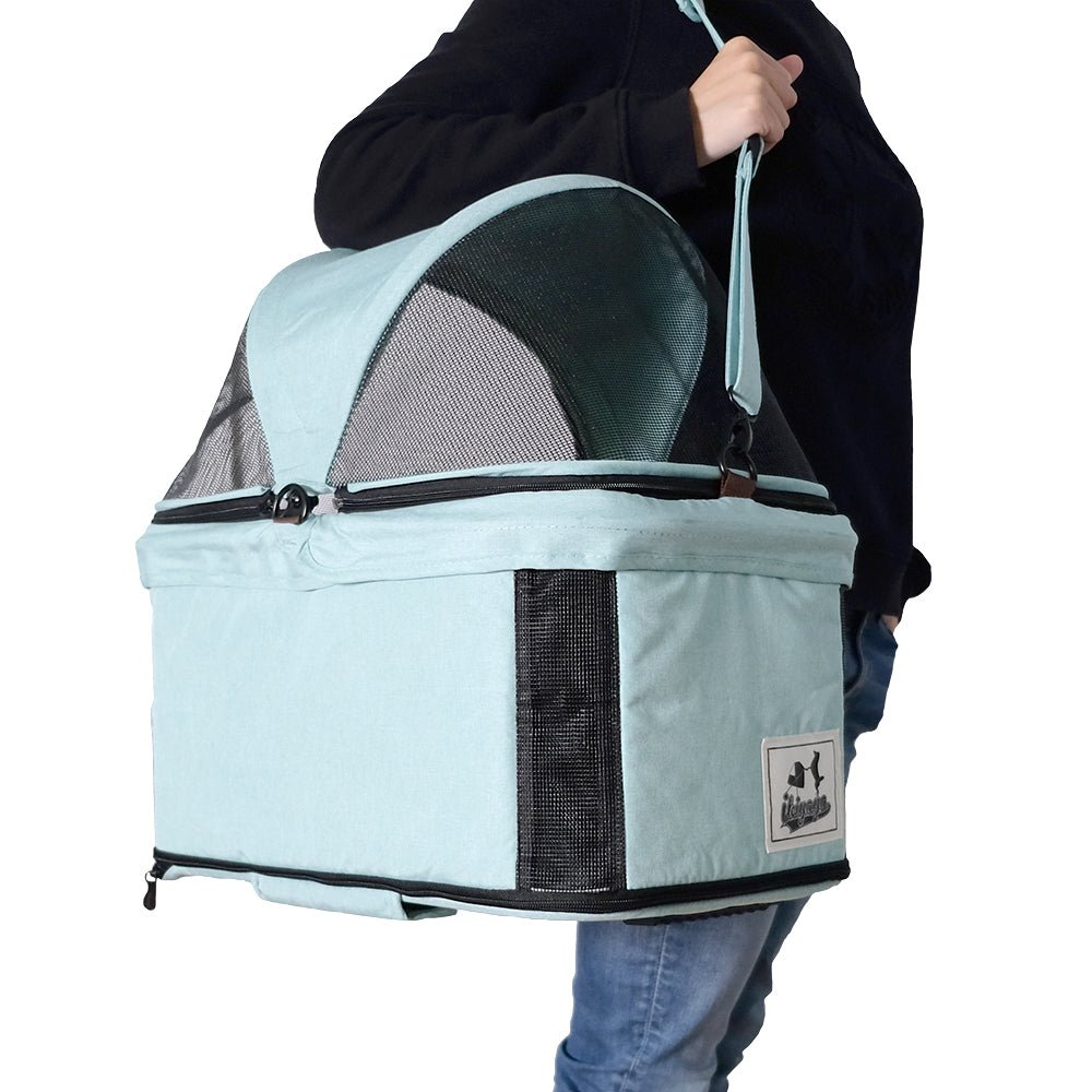 Travois Tri - fold Pet Travel System – Spearmint - House Of Pets Delight (HOPD)