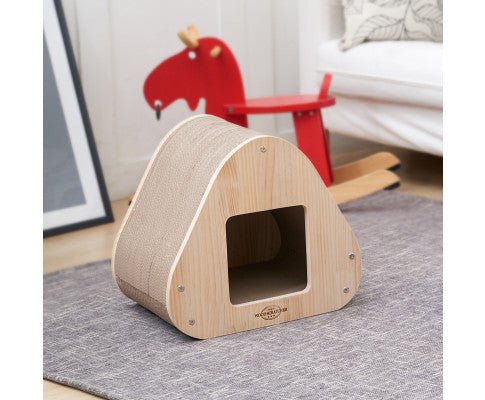 Triangle Cat Scratcher Sofa Pet Bed - House Of Pets Delight (HOPD)