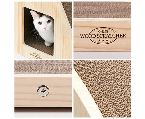 Triangle Cat Scratcher Sofa Pet Bed - House Of Pets Delight (HOPD)