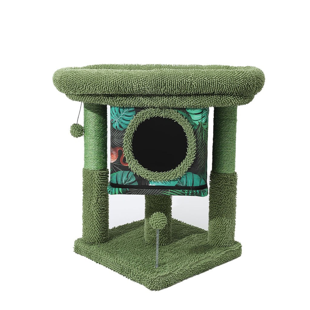 Tropical Cat Condo Scratcher - House Of Pets Delight (HOPD)