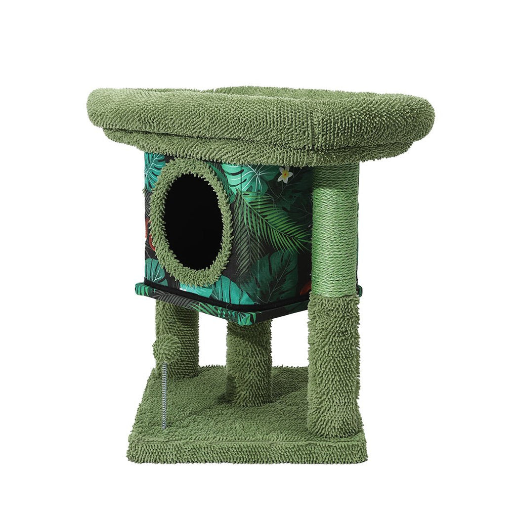 Tropical Cat Condo Scratcher - House Of Pets Delight (HOPD)