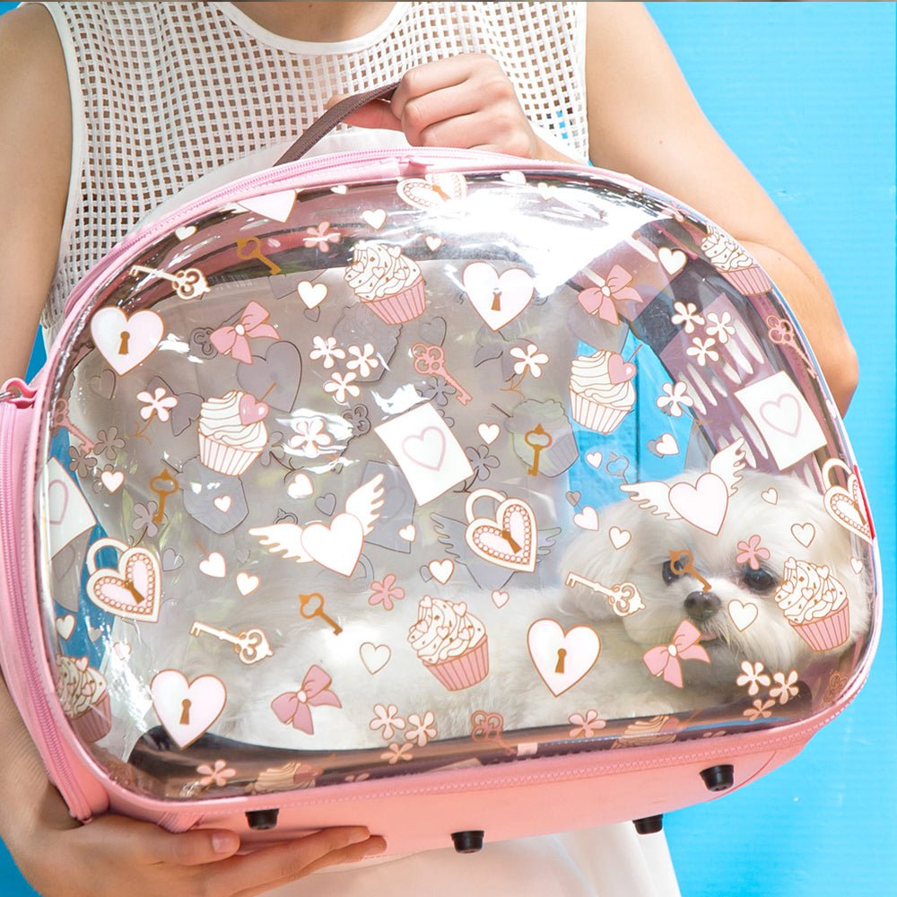 Valentine Transparent Hardcase Carrier - House Of Pets Delight (HOPD)