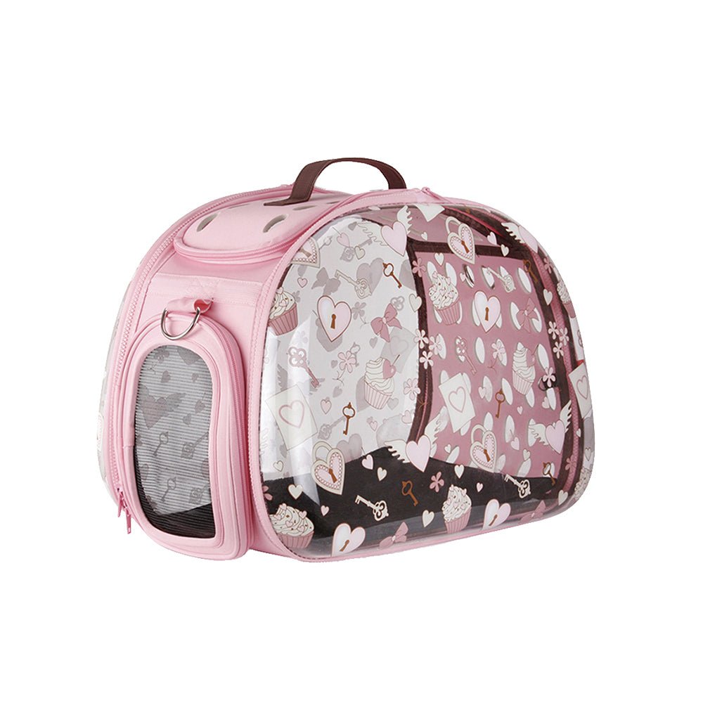 Valentine Transparent Hardcase Carrier - House Of Pets Delight (HOPD)