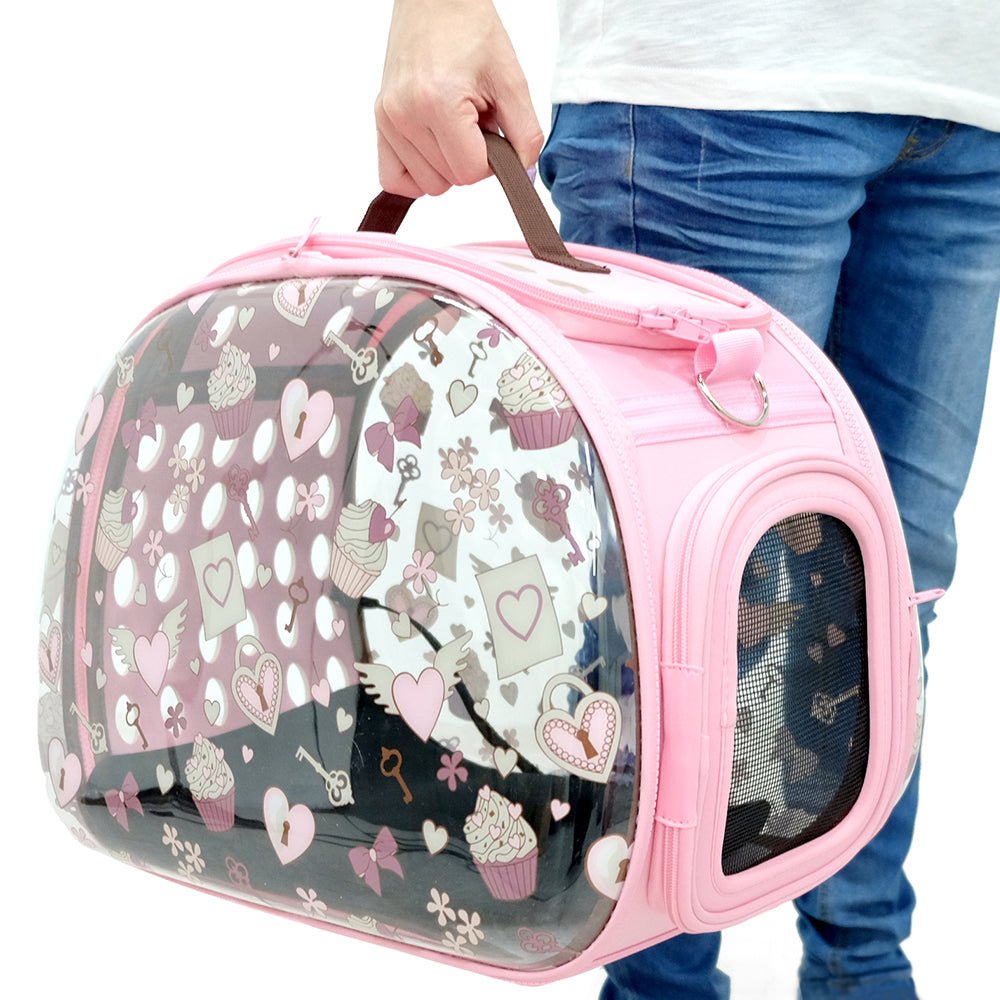 Valentine Transparent Hardcase Carrier - House Of Pets Delight (HOPD)