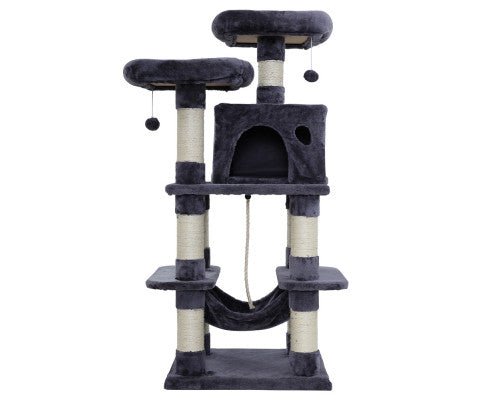 Velvet Cosmo Pet Cat Tree Scratcher Condo House - House Of Pets Delight (HOPD)