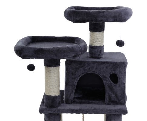 Velvet Cosmo Pet Cat Tree Scratcher Condo House - House Of Pets Delight (HOPD)