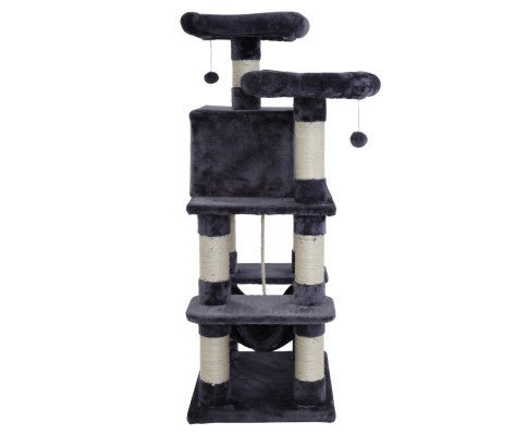 Velvet Cosmo Pet Cat Tree Scratcher Condo House - House Of Pets Delight (HOPD)