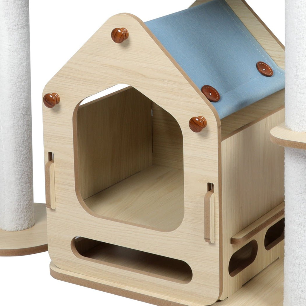 Windmill Wood Cat Condo House 138cm - House Of Pets Delight (HOPD)