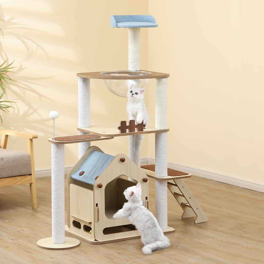 Windmill Wood Cat Condo House 138cm - House Of Pets Delight (HOPD)