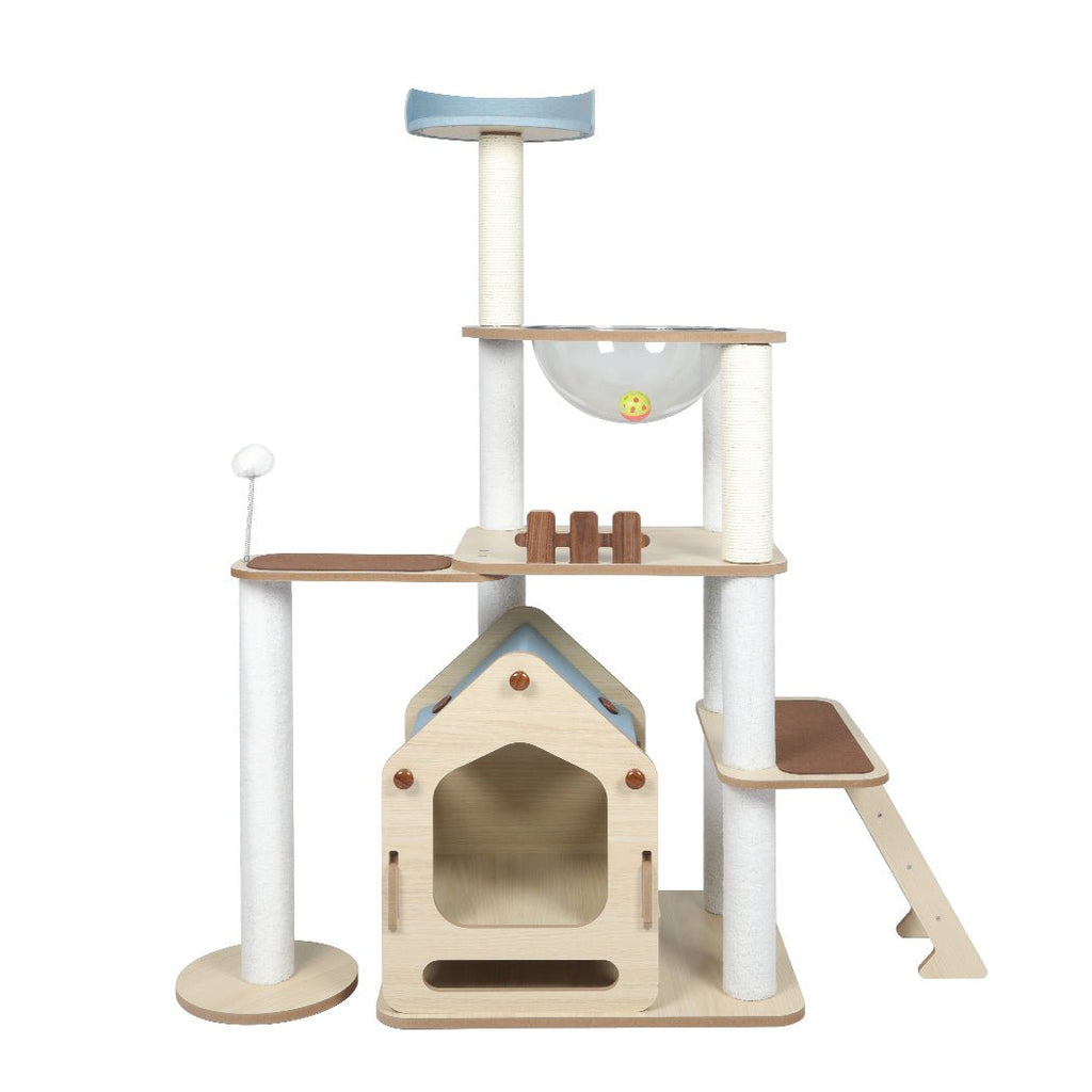Windmill Wood Cat Condo House 138cm - House Of Pets Delight (HOPD)