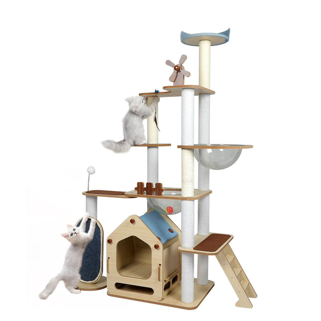 Windmill Wood Cat Condo House 168cm - House Of Pets Delight (HOPD)