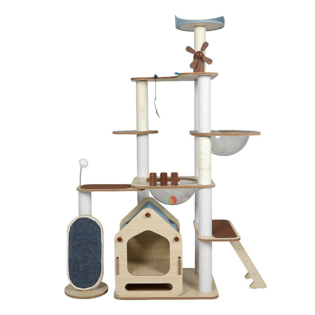 Windmill Wood Cat Condo House 168cm - House Of Pets Delight (HOPD)