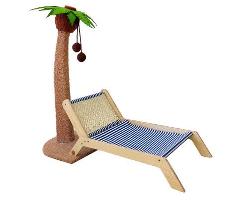 Wooden Coconut Tree Cat Lounge Chair - House Of Pets Delight (HOPD)