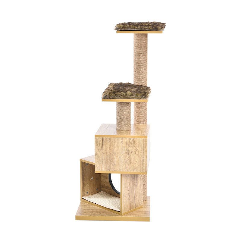 Wooden Condo Stacker Cat Tree House - House Of Pets Delight (HOPD)