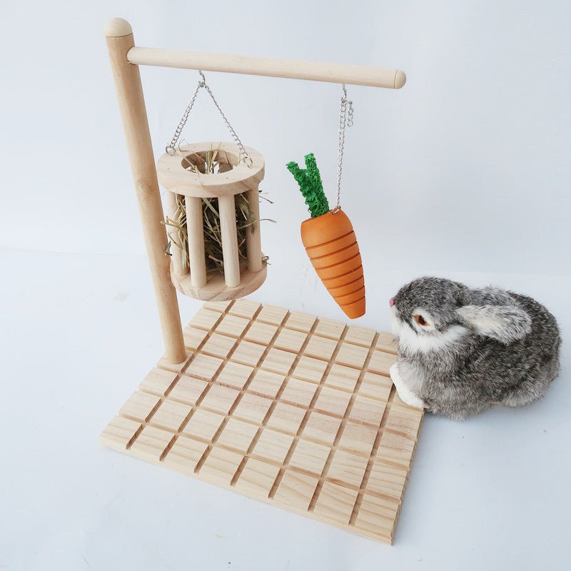 Wooden Hanging Chew Toy & Hay Frame (PREORDER) - House Of Pets Delight (HOPD)