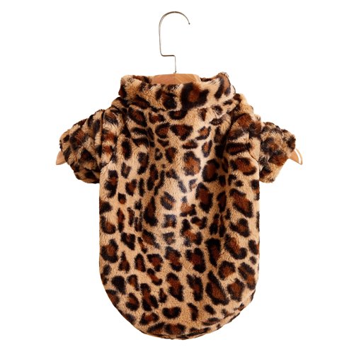 Zip Up Leopard Dog Jacket - House Of Pets Delight (HOPD)